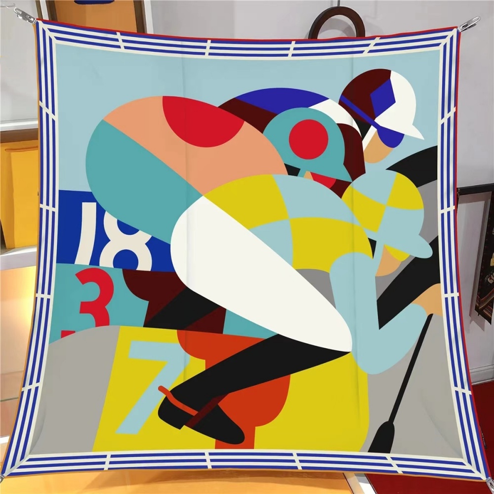 Face Scarf Mask - Twill Silk Scarf Lady Shawls Ski