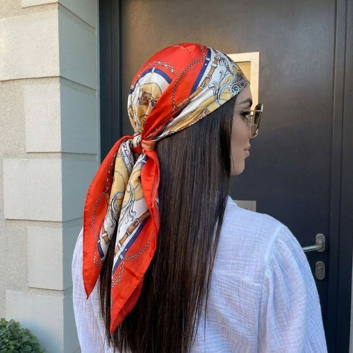 Scarf Silk Square - New Silk Shawl Square Scarf For