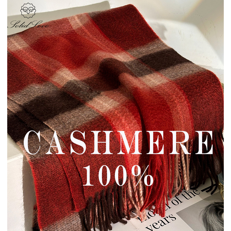 100% Cashmere Scarf   Plaid  W – обзор и цена Muffler Men Wool