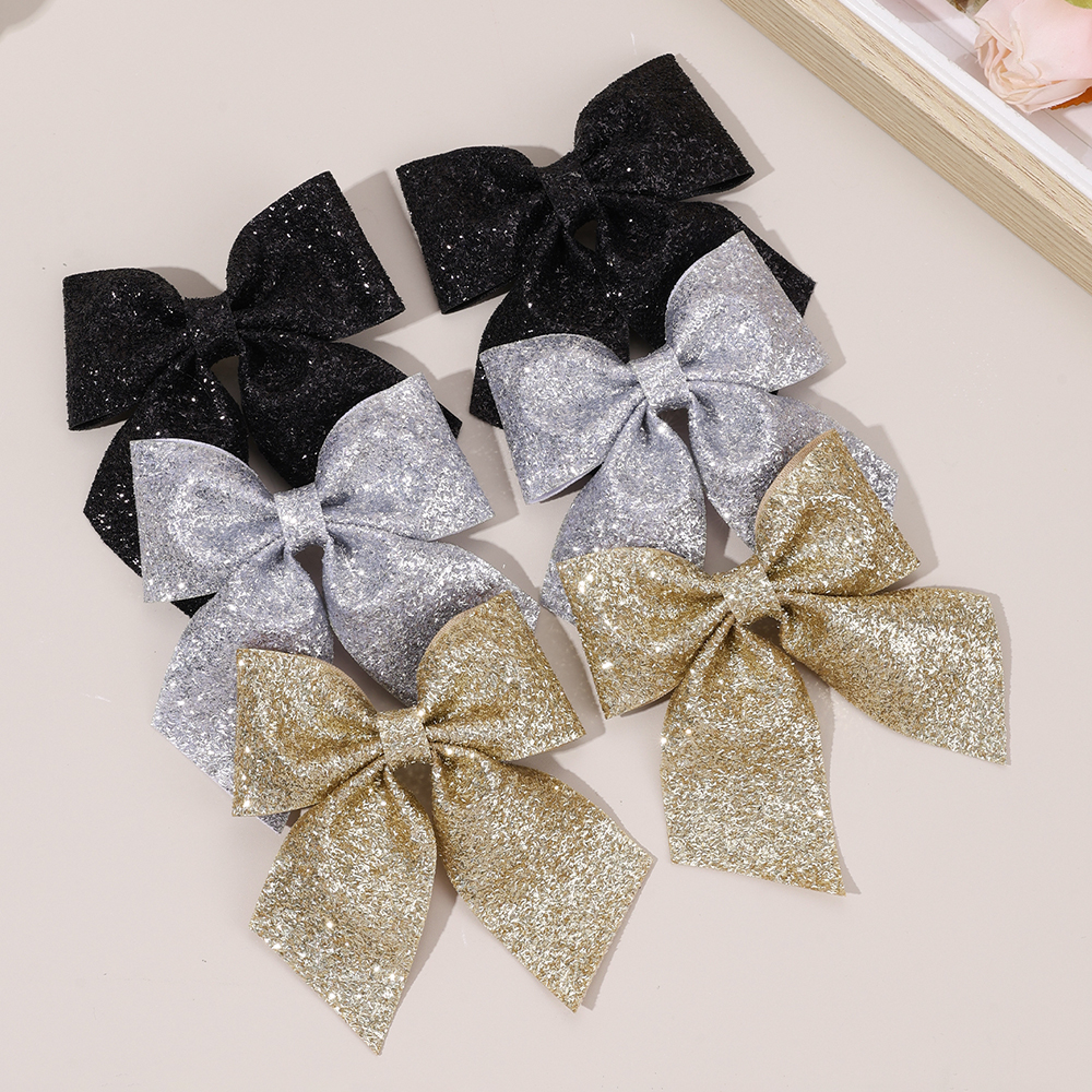 6Pcs Sparkling Bow Hair Clips  – обзор и цена Tie Clip Silver