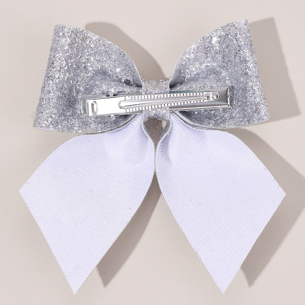 6Pcs Sparkling Bow Hair Clips  – обзор и цена Tie Clip Silver