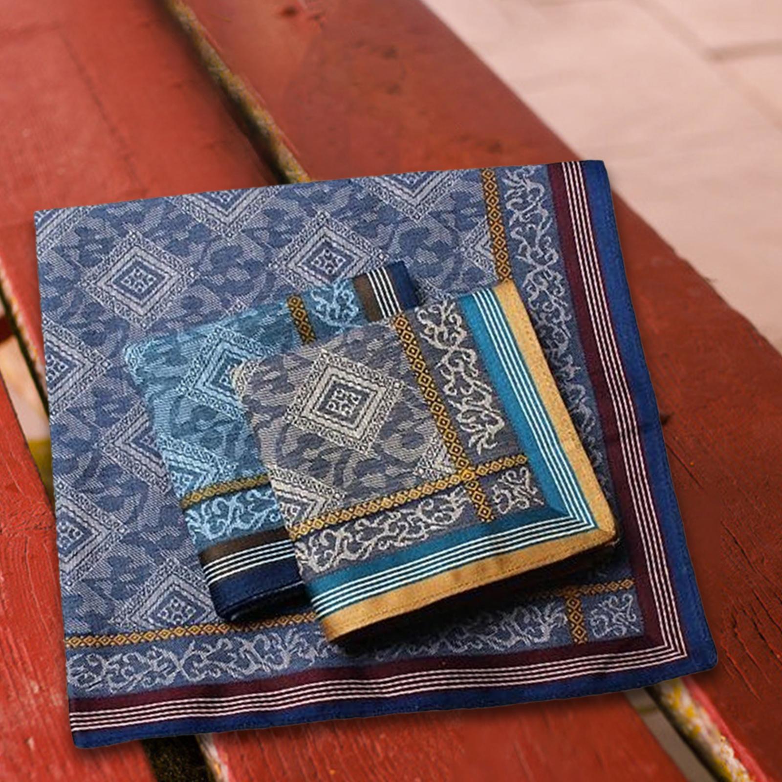 3Pcs Pocket Square Hankies Jac – обзор и цена Handkerchief Cotton Men