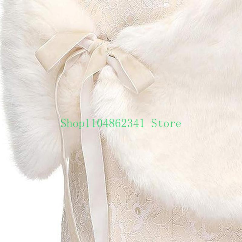 652F Sophisticated Faux Furs S – обзор и цена Stole Wedding Shawl