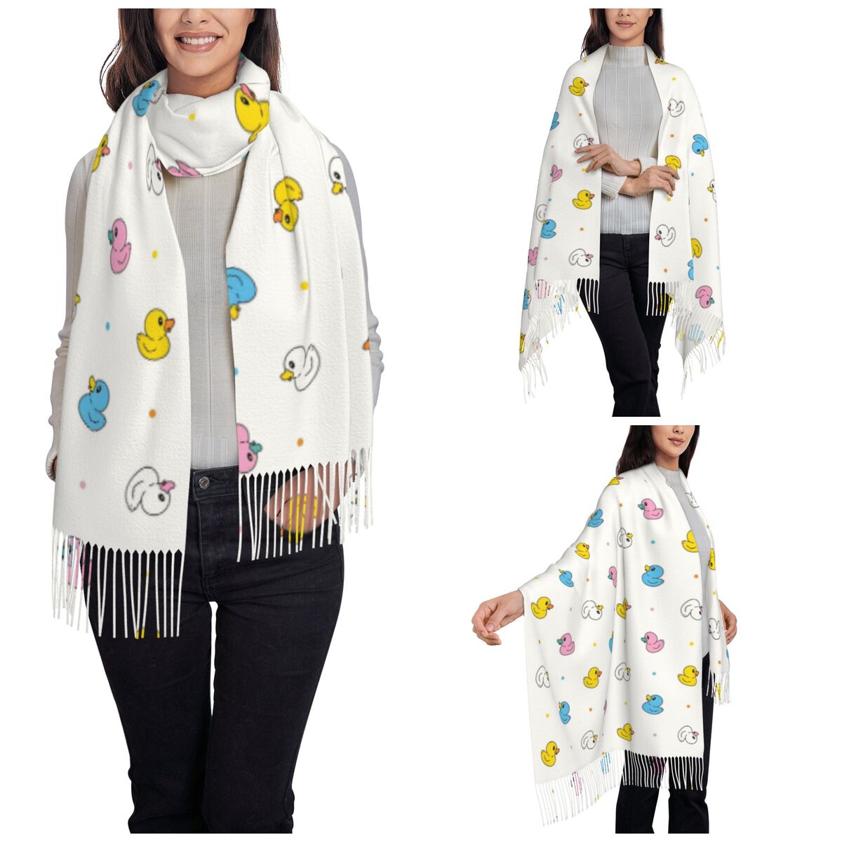 Women's Scarf with Tassel Cute – обзор и цена Pashmina Wrap Large