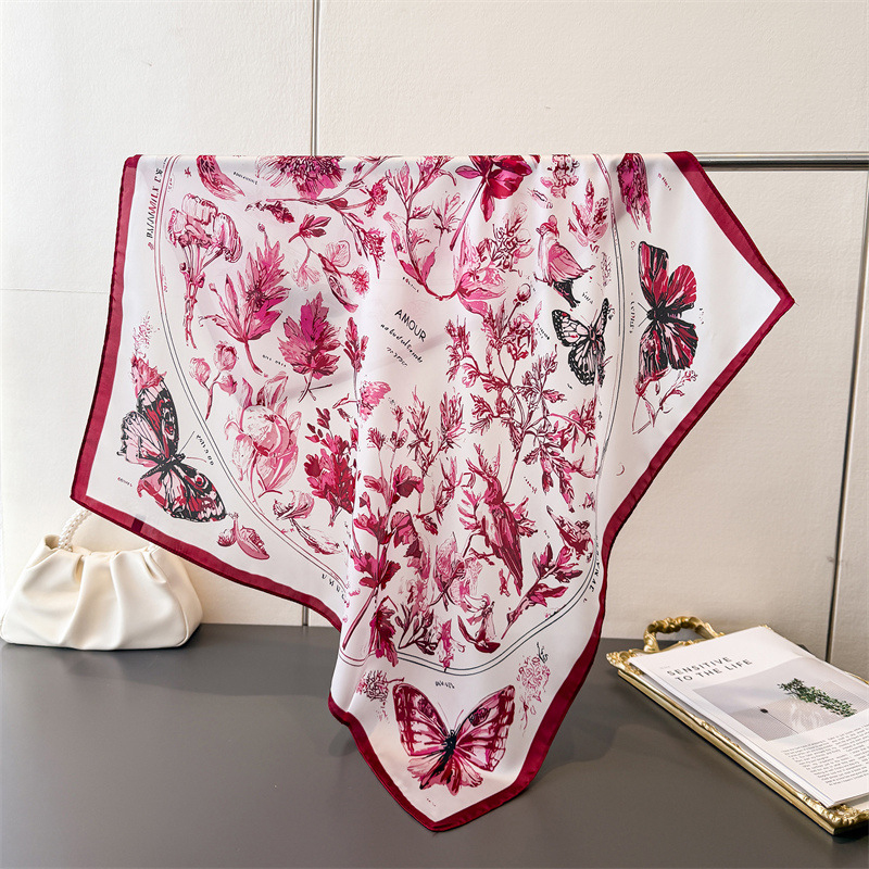 Vintage Butterfly Sketch Squar – обзор и цена Scarf Silk Square