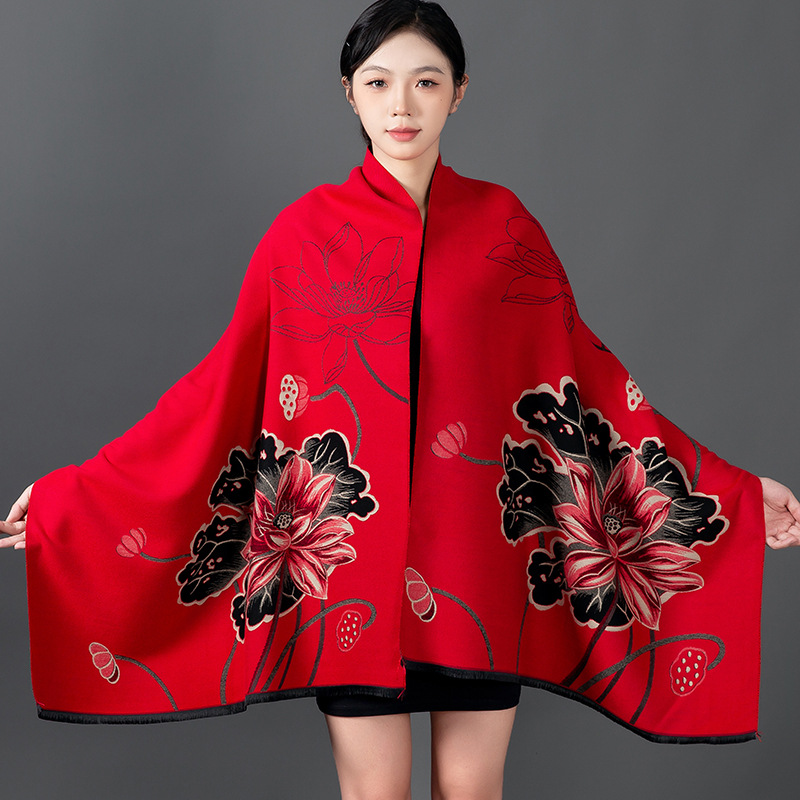 Women Winter Shawl Cashmere Sc – обзор и цена Woven Scarf Blanket