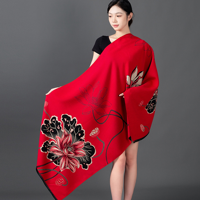 Women Winter Shawl Cashmere Sc – обзор и цена Woven Scarf Blanket