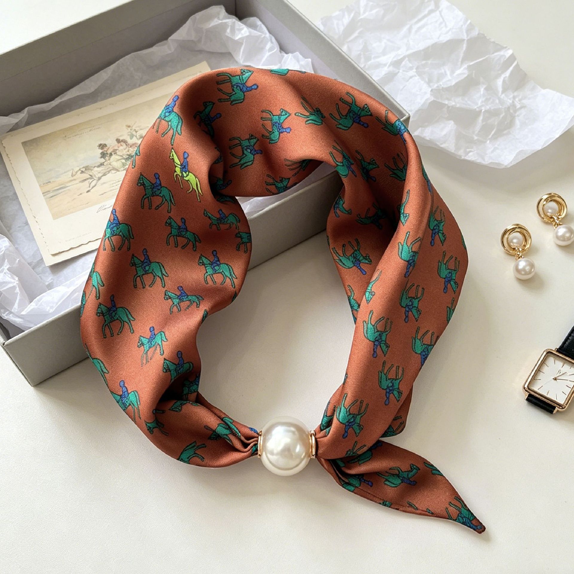 Luxury Knight Pearl Magnetic S – обзор и цена Ascot Neck Scarf