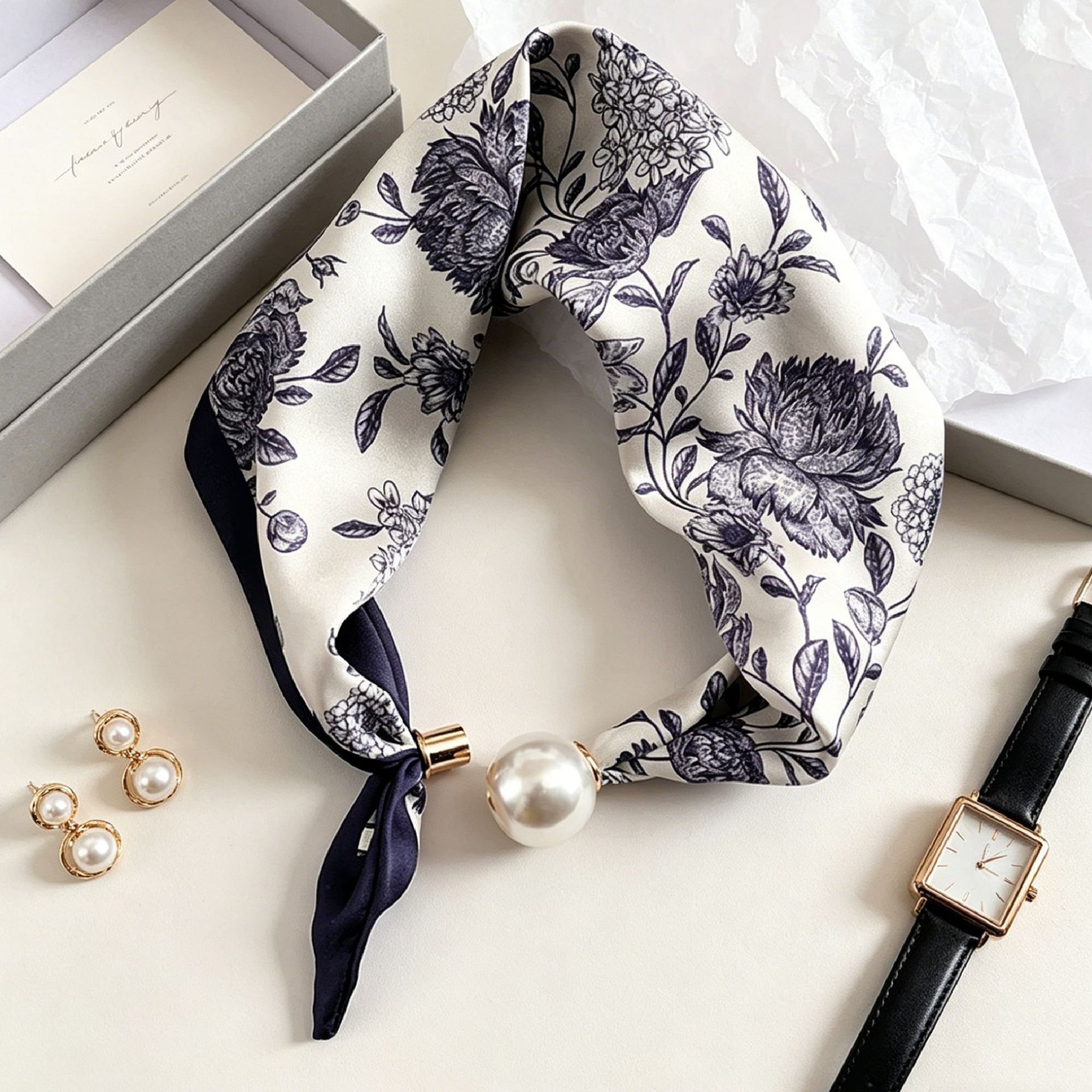 Luxury Knight Pearl Magnetic S – обзор и цена Ascot Neck Scarf