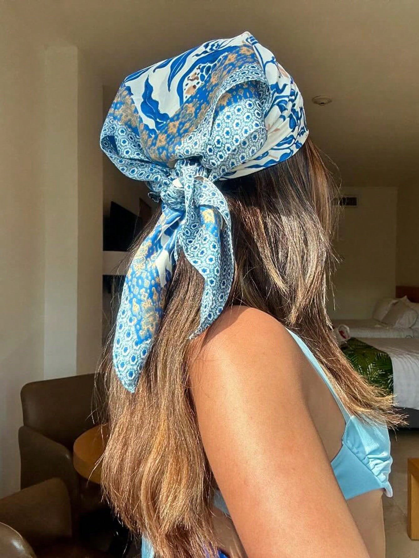 Luxury Brand Bohemia Print Squ – обзор и цена Scarf Silk Square