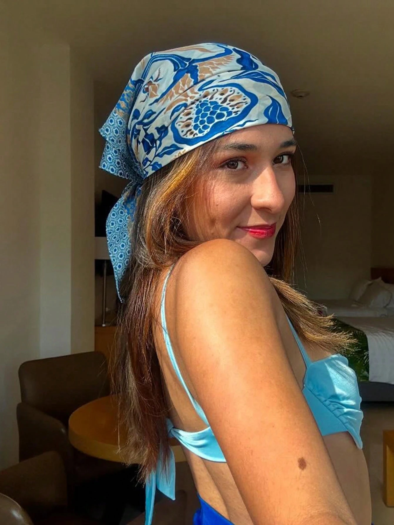 Luxury Brand Bohemia Print Squ – обзор и цена Scarf Silk Square