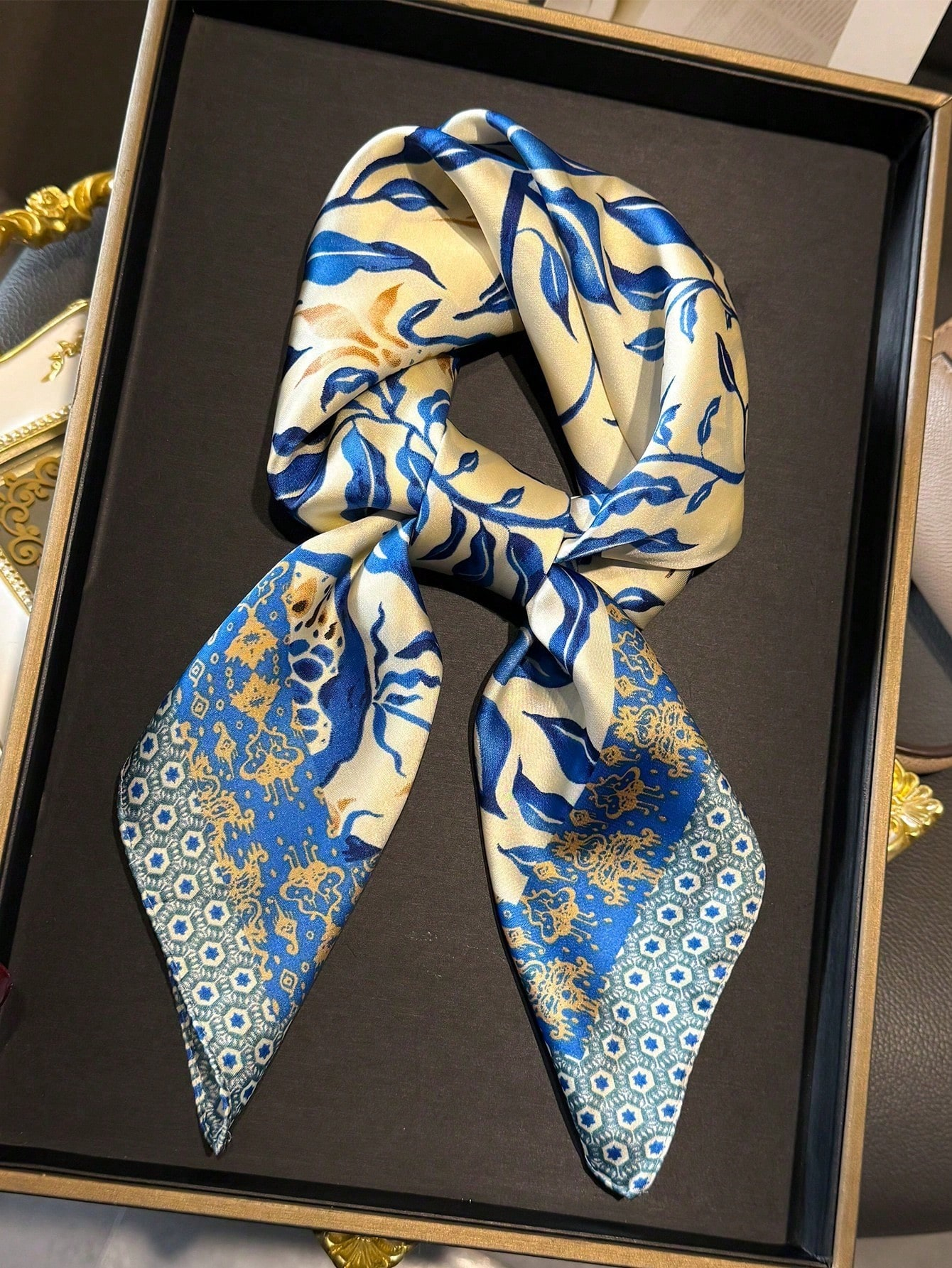Luxury Brand Bohemia Print Squ – обзор и цена Scarf Silk Square