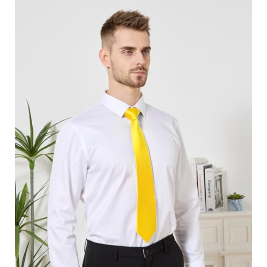 Men's Tie Set Solid Pure Color – обзор и цена Pocket Square Set