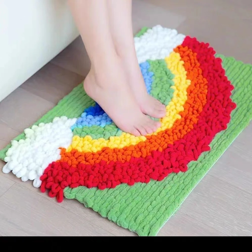 100g/Ball Finger Loop Yarn Thr – обзор и цена Woven Scarf Blanket