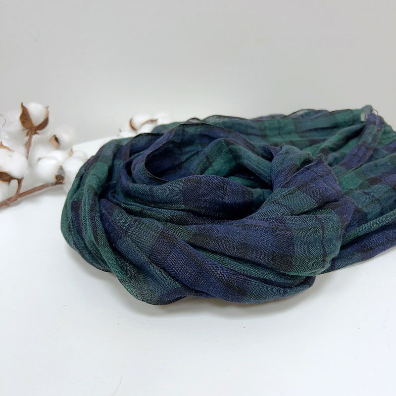 Retro Stripe 100% Linen scarf  – обзор и цена Ascot Neck Scarf