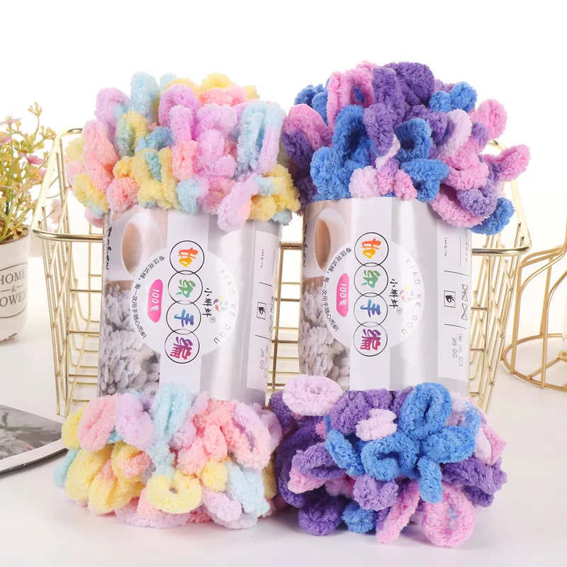 5pcs100g/Roll Puffy Finger Loo – обзор и цена Woven Scarf Blanket