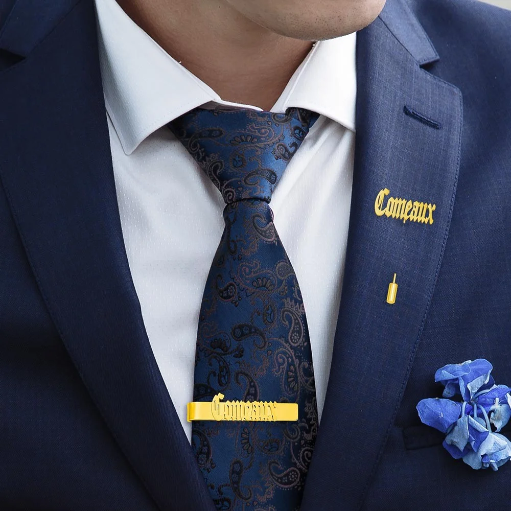 Personalized Cufflinks/Lapel P – обзор и цена Tie Bar Set Gift