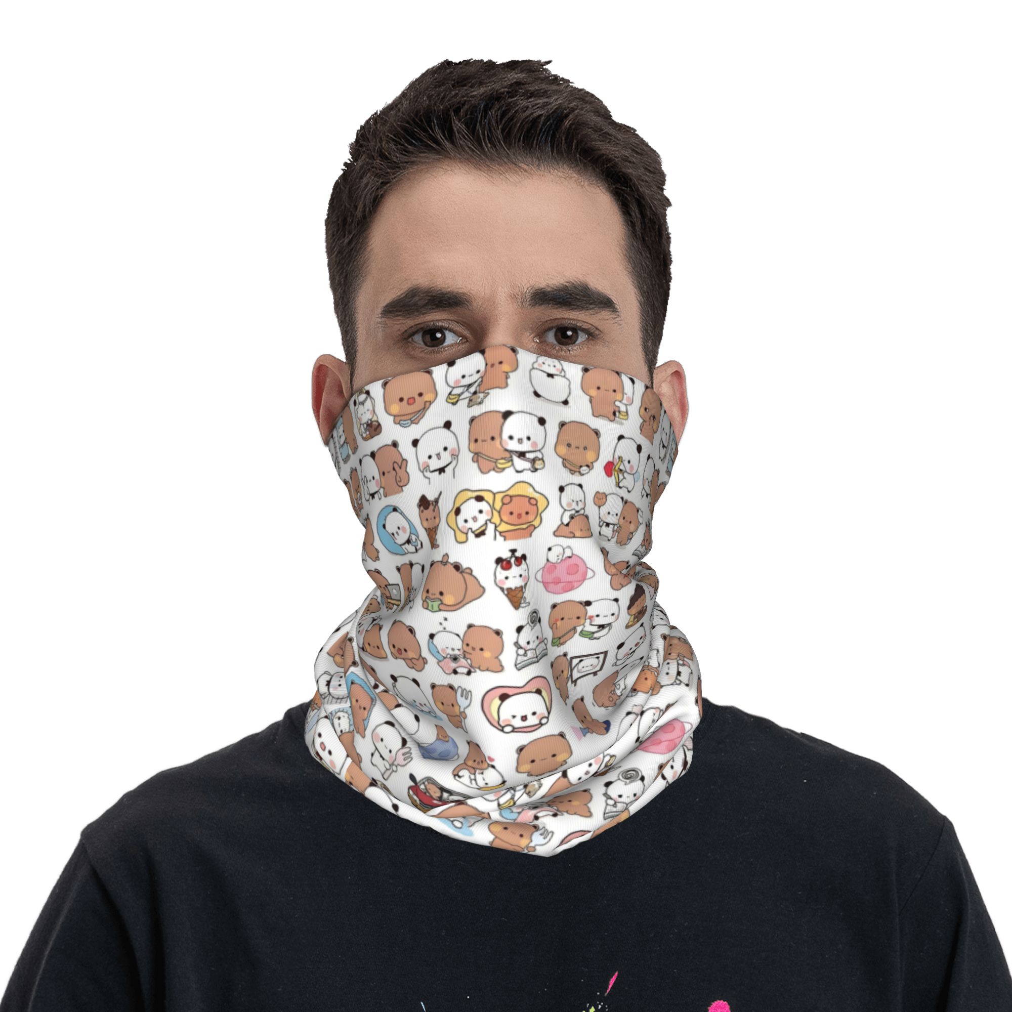 Custom Bear Cartoon Peach And  – обзор и цена Neck Warmer Tube