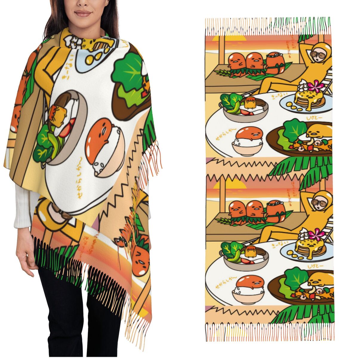 Women's Scarf with Tassel Gude – обзор и цена Pashmina Wrap Large