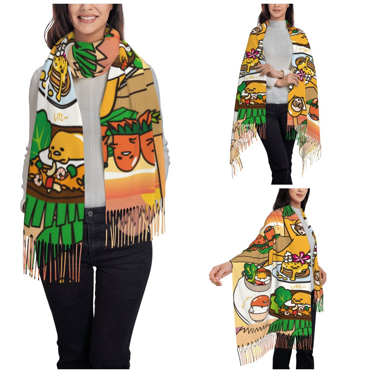 Women's Scarf with Tassel Gude – обзор и цена Pashmina Wrap Large