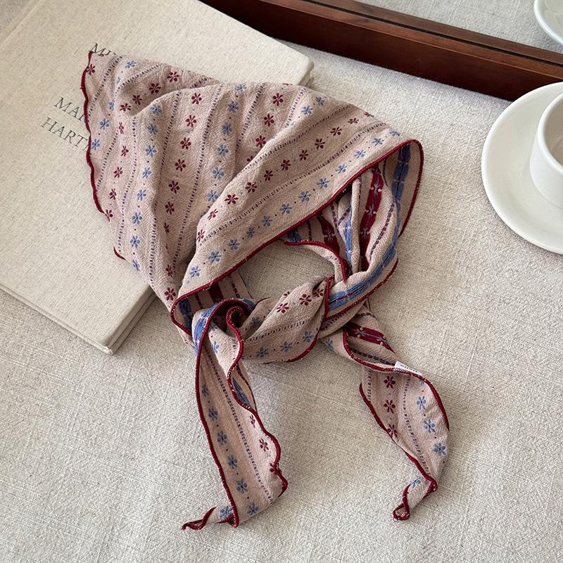 *1Pcs Soft Cotton Linen Triang – обзор и цена Bandana Cotton