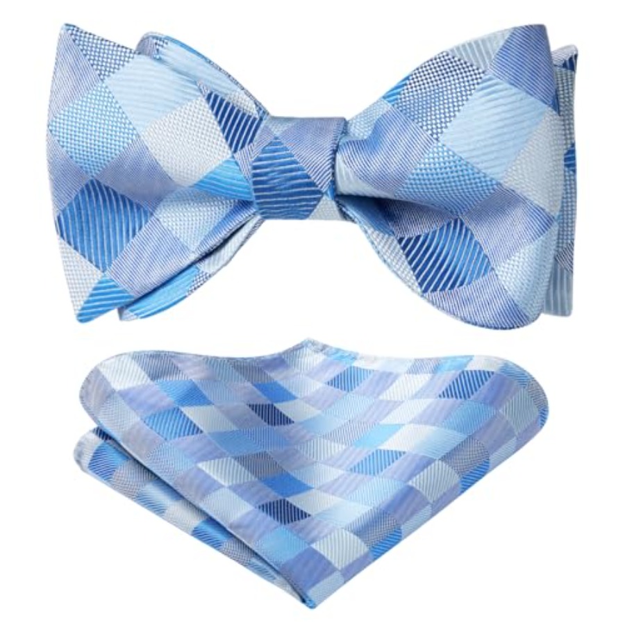 Bow Ties for Men Check Plaid S – обзор и цена Handkerchief Cotton Men