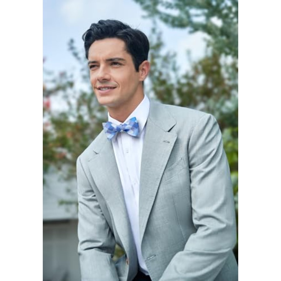 Bow Ties for Men Check Plaid S – обзор и цена Handkerchief Cotton Men