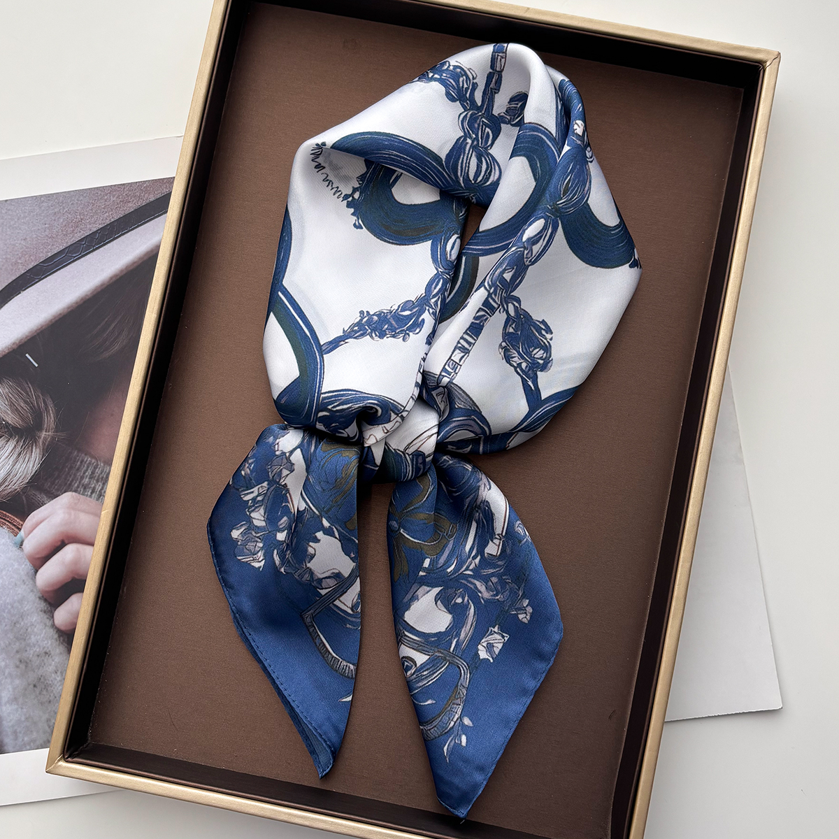 70*70cm Luxury Starfish Print  – обзор и цена Scarf Silk Square