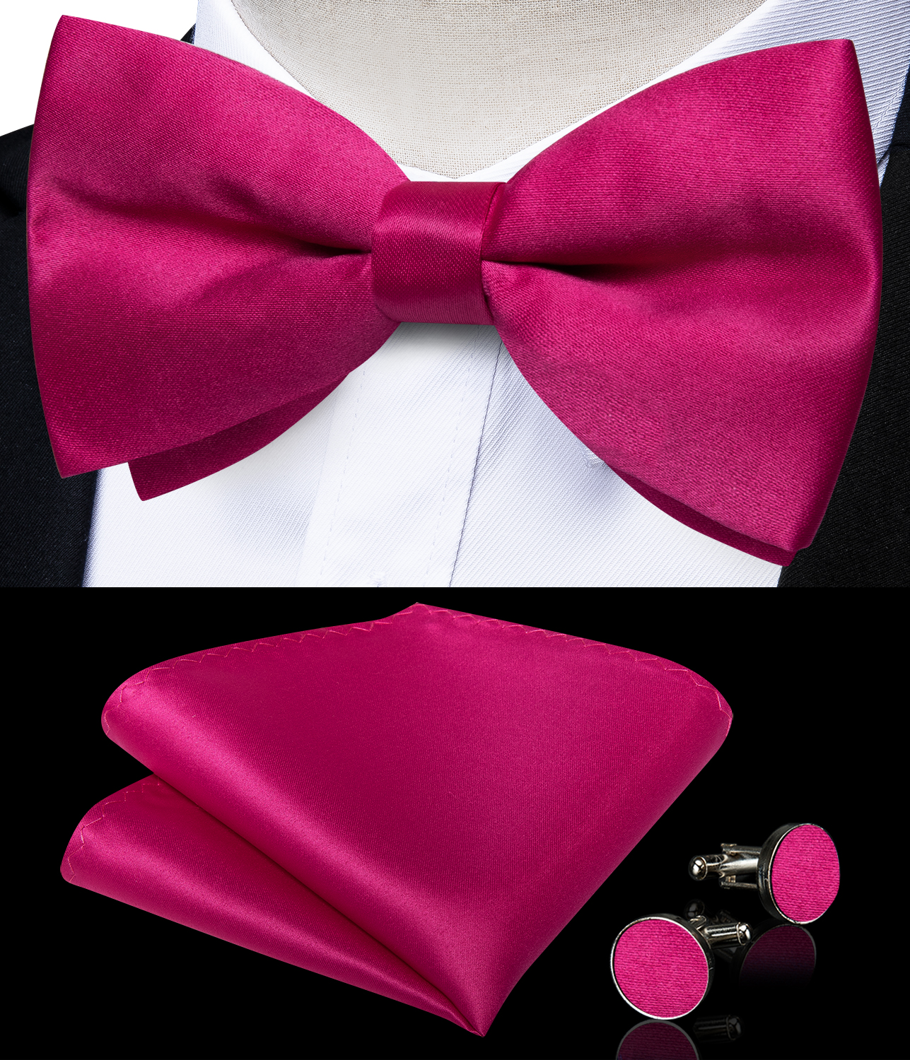 Men's Solid Pre-tied Bowtie Ro – обзор и цена Bow Tie Pre Tied