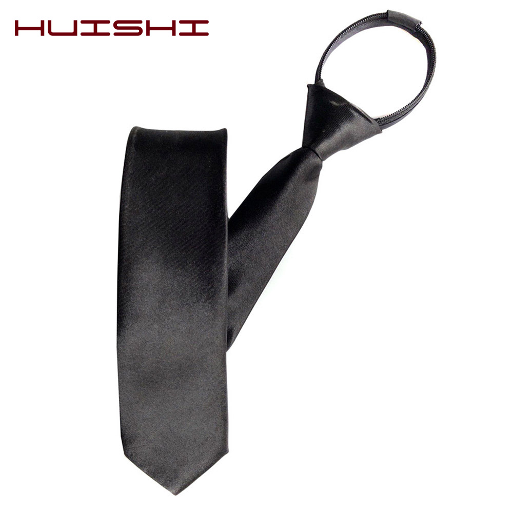 HUISHI Pre-tied Zipper Tie Nec – обзор и цена Skinny Tie Men