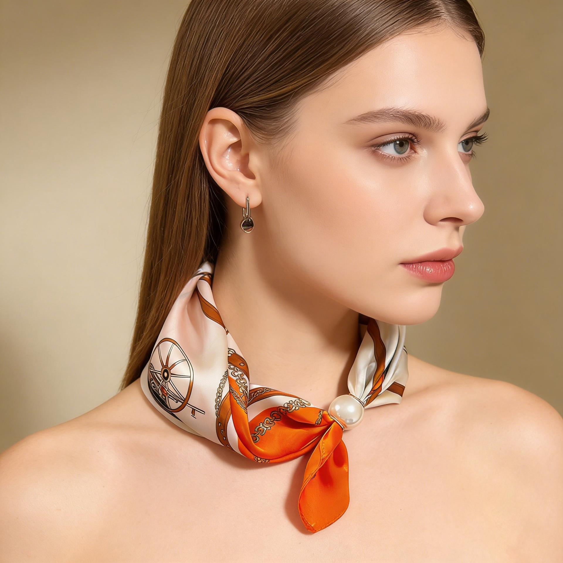Scarf Chain Silk Lazy Magnetic – обзор и цена Silk Neck Scarf