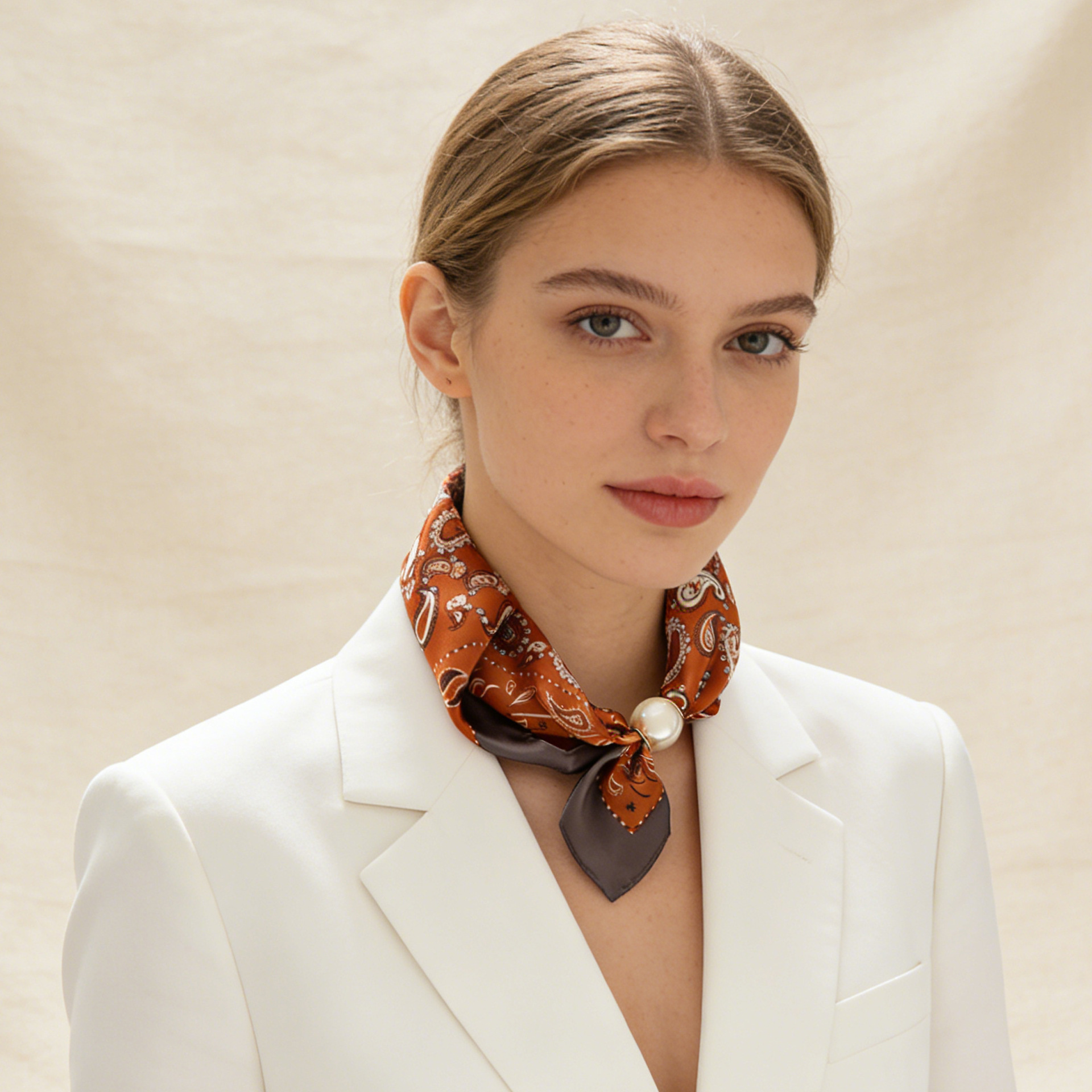 Scarf Chain Silk Lazy Magnetic – обзор и цена Silk Neck Scarf