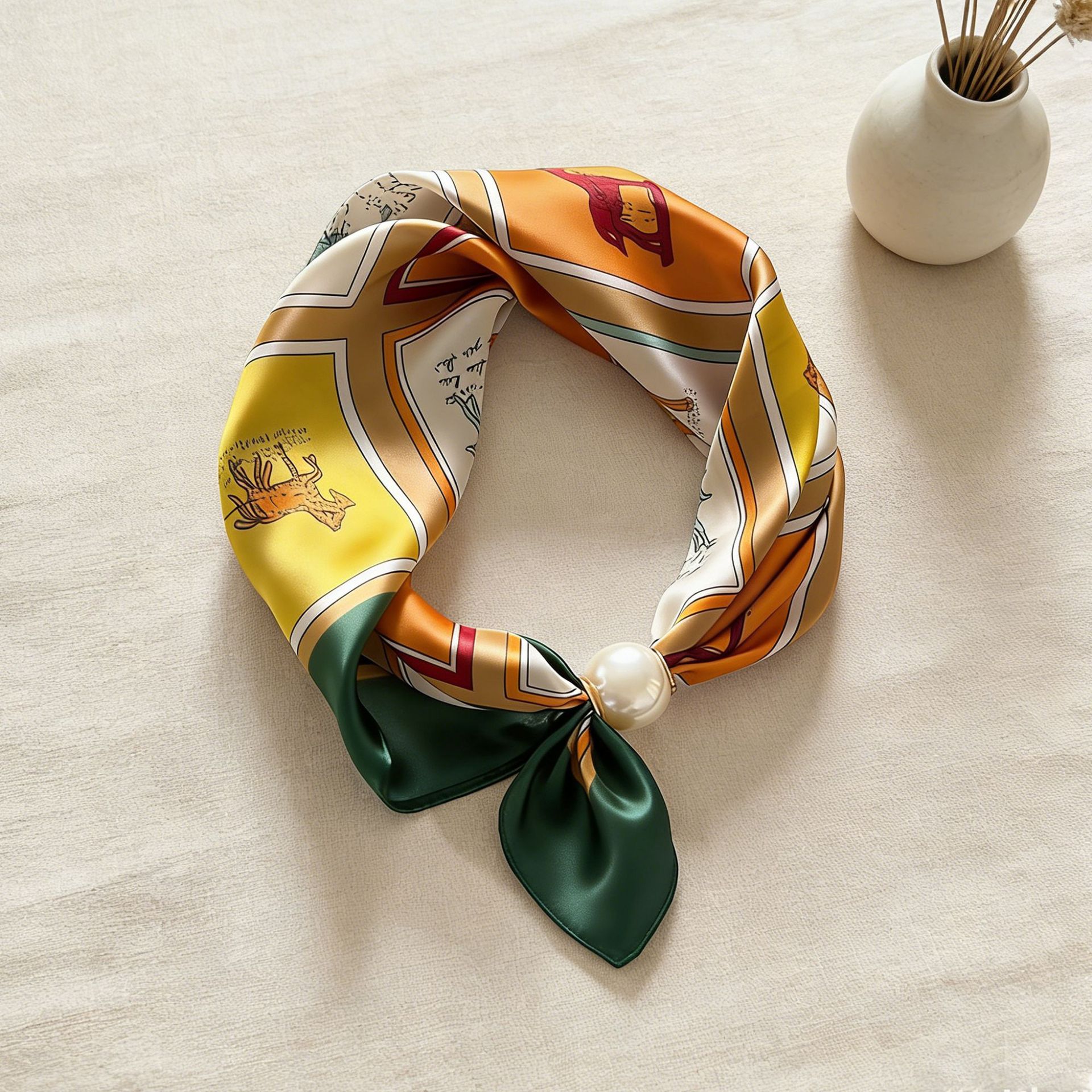 Scarf Chain Silk Lazy Magnetic – обзор и цена Silk Neck Scarf