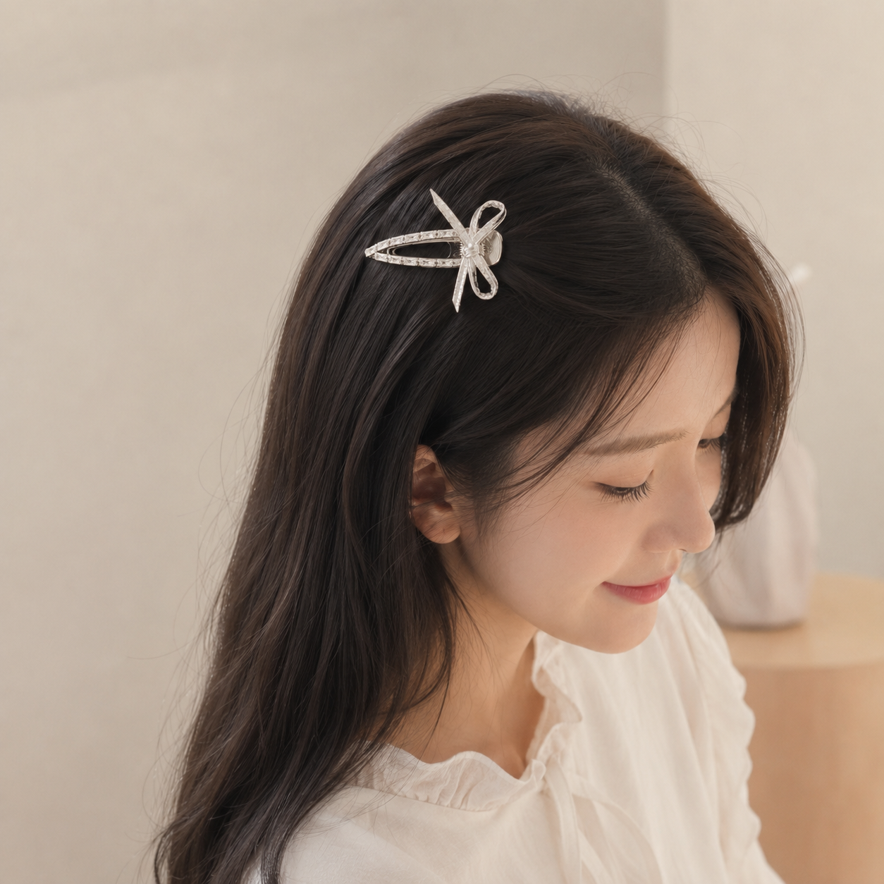 Y2K Bow Hair Clip Silver Alloy – обзор и цена Tie Clip Silver