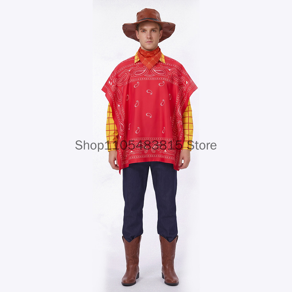 Men's Woody Cosplay costume To – обзор и цена Ascot Neck Scarf
