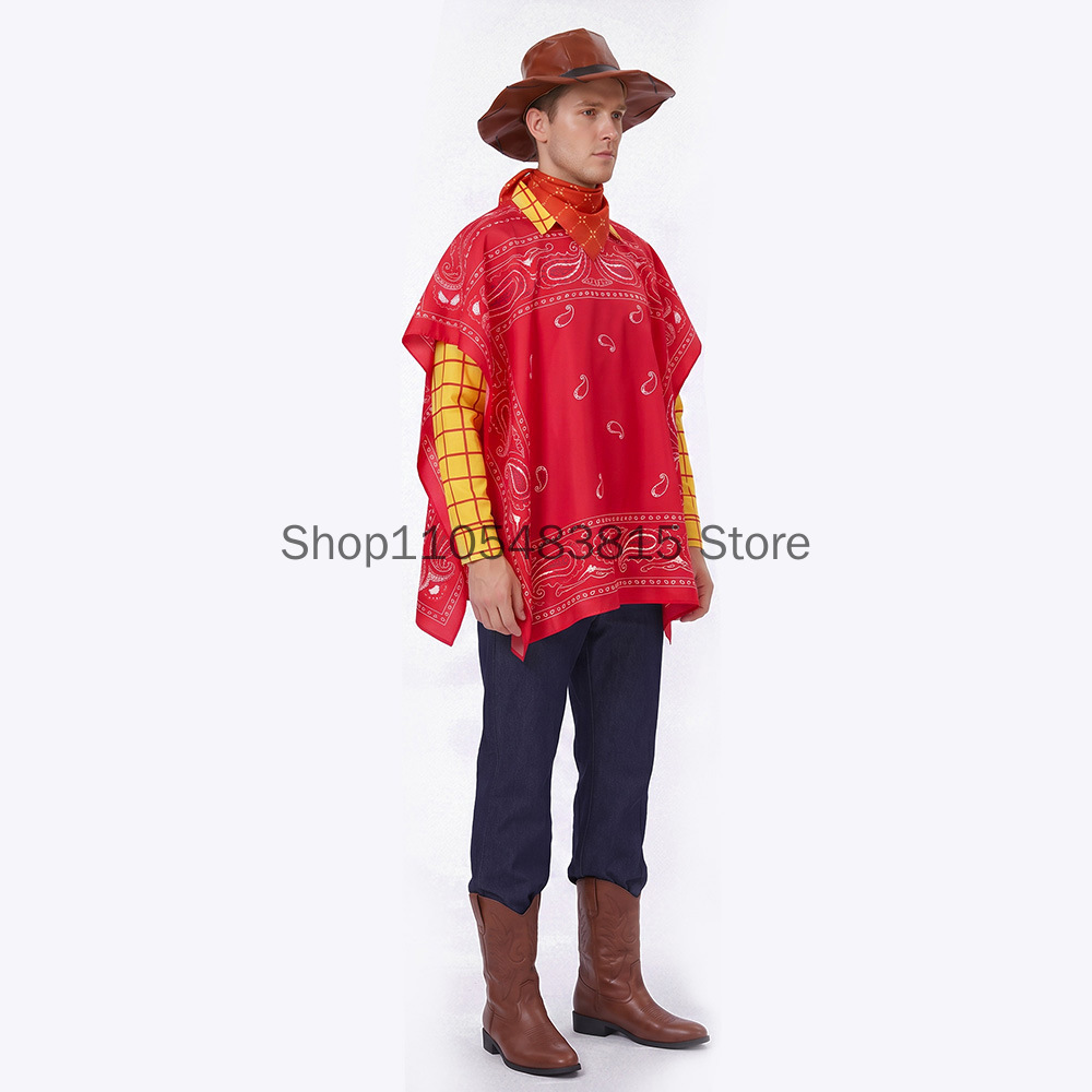 Men's Woody Cosplay costume To – обзор и цена Ascot Neck Scarf