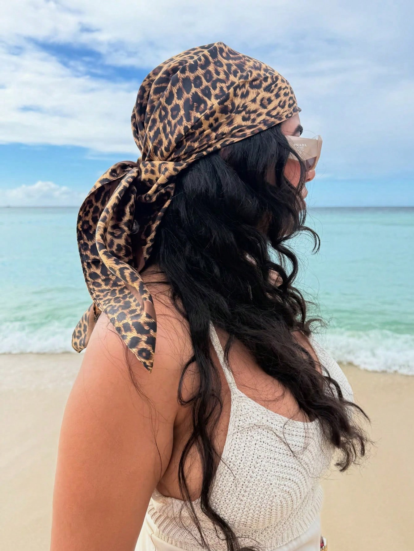 90cm Leopard Print Neckerchief – обзор и цена Scarf Silk Square