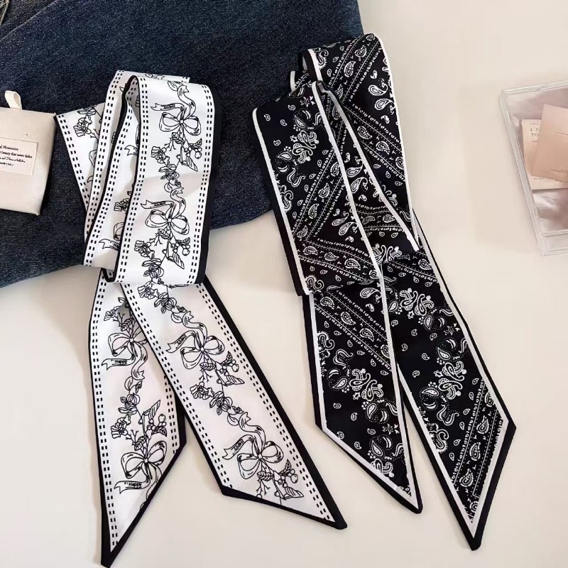 Black White Double Sided Paisl – обзор и цена Ascot Neck Scarf