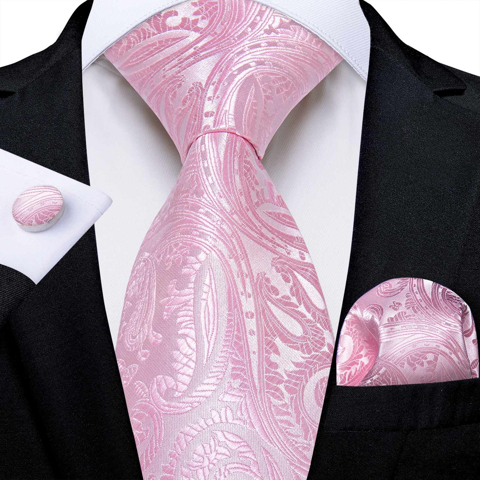 Pink Striped Floral Solid Pais – обзор и цена Silk Tie Striped