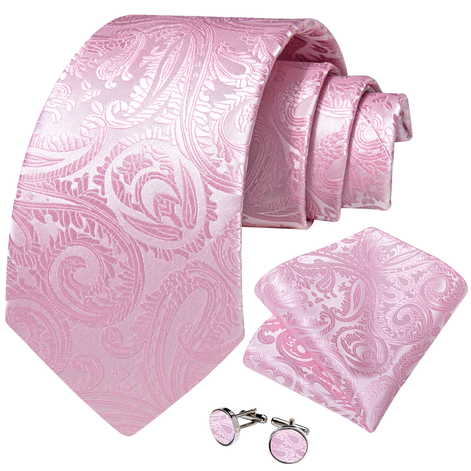 Pink Striped Floral Solid Pais – обзор и цена Silk Tie Striped