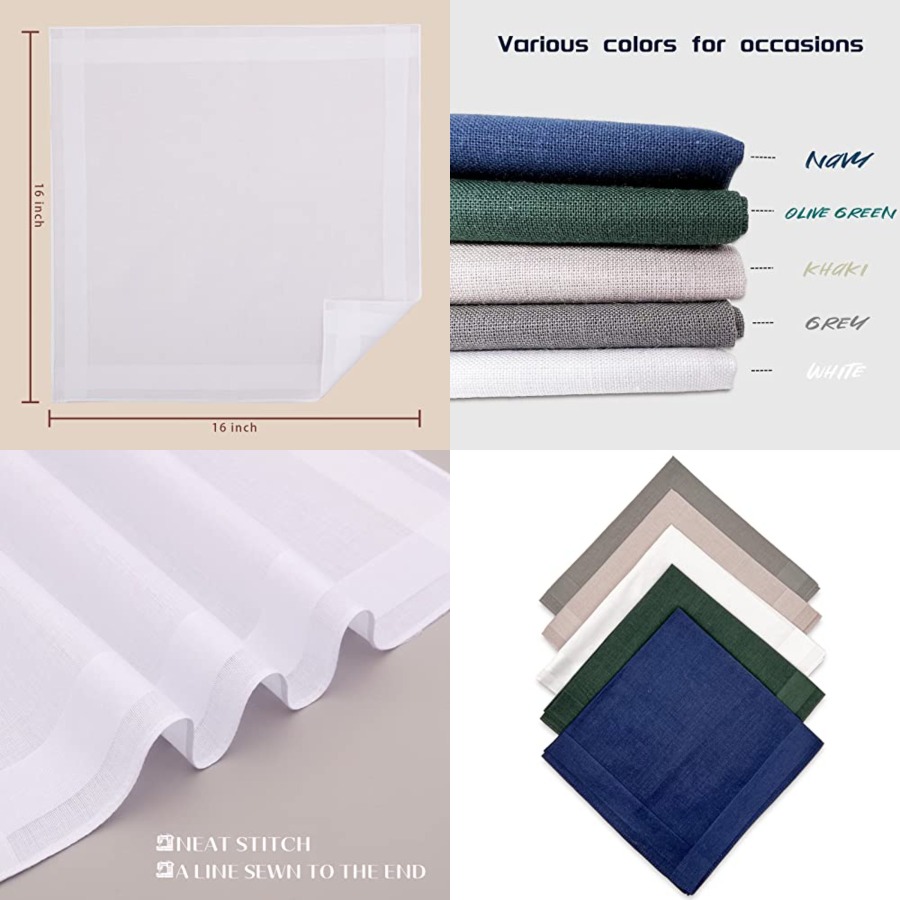 Men's Cotton Handkerchiefs, As – обзор и цена Handkerchief Cotton Men