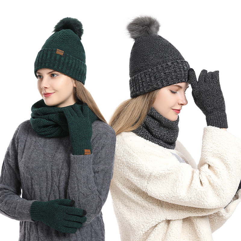 Women Winter 3Pcs Fleece Lined – обзор и цена Infinity Scarf Knit