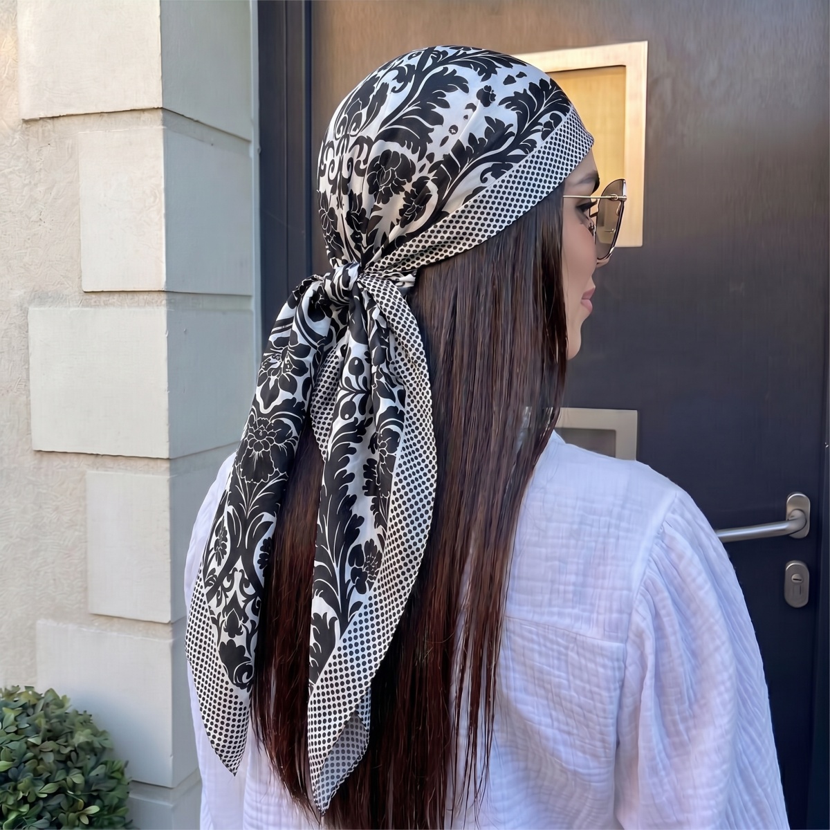 NEW Women Silk Square Scarf La – обзор и цена Pashmina Wrap Large