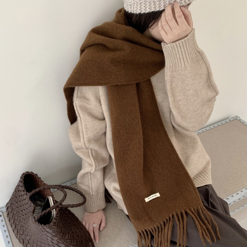 Korean Version Chic Solid Tass – обзор и цена Muffler Men Wool
