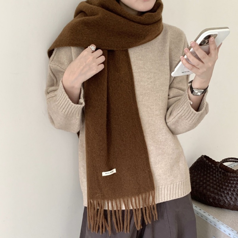 Korean Version Chic Solid Tass – обзор и цена Muffler Men Wool