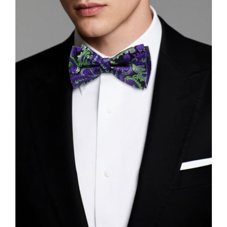 Mens Paisley Striped Bowtie Se – обзор и цена Silk Tie Striped