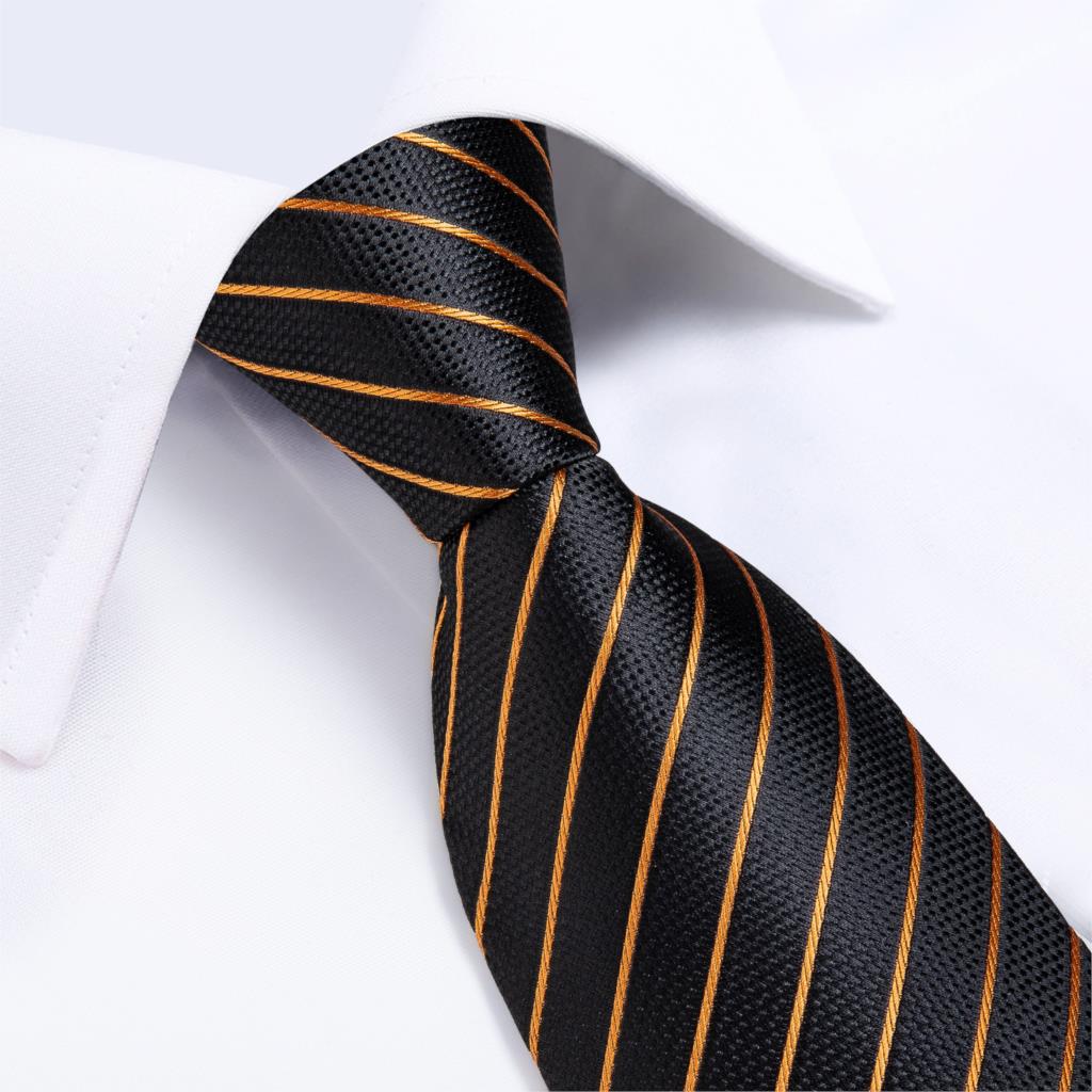 DiBanGu Designer Mens Wedding  – обзор и цена Silk Tie Striped