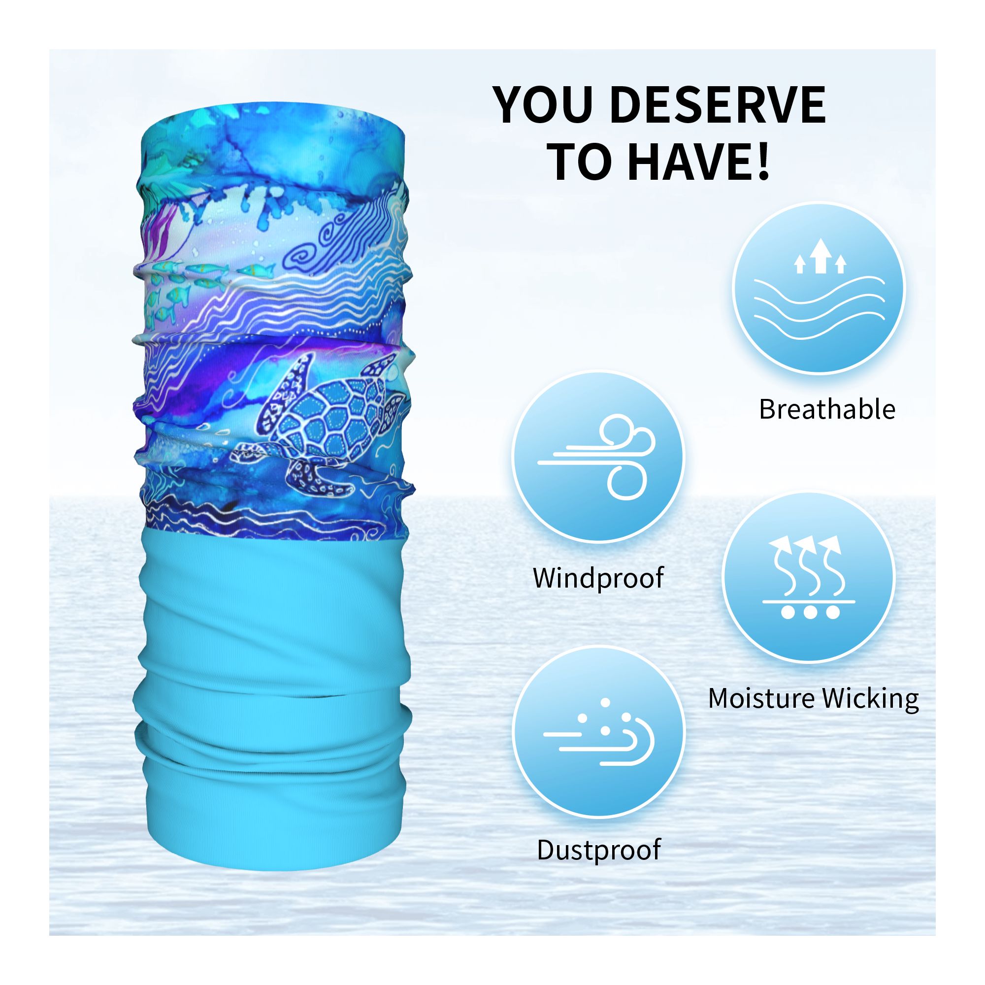 Custom Ocean Turtle Dive Winte – обзор и цена Neck Warmer Tube