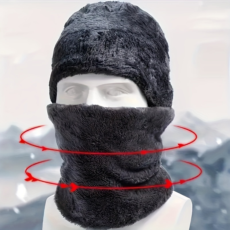 Men's winter hat, outdoor wint – обзор и цена Muffler Men Wool