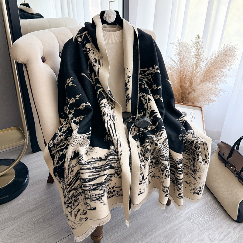 Women Winter Cashmere Scarf Wh – обзор и цена Woven Scarf Blanket